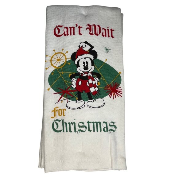 Disney Mickey Mouse 2-Pack Christmas Kitchen Towels - Picture 2 of 2